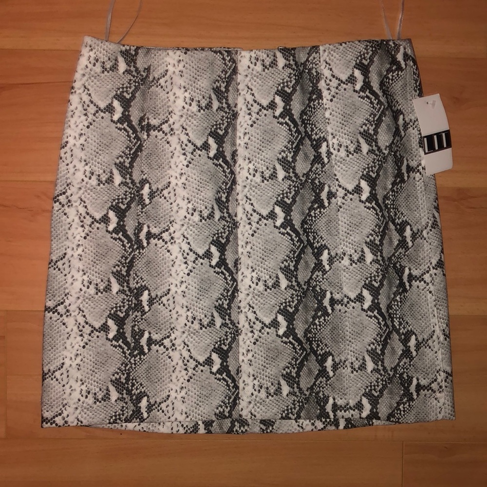 Snakeskin skirt